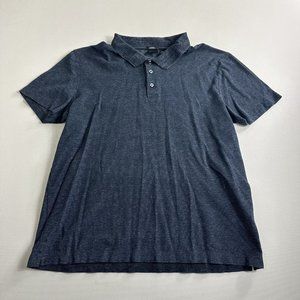 Mens Boss Hugo Boss Polo Shirt Cotton Short Sleeve Gray Golf Size 2XL Slim Fit‎